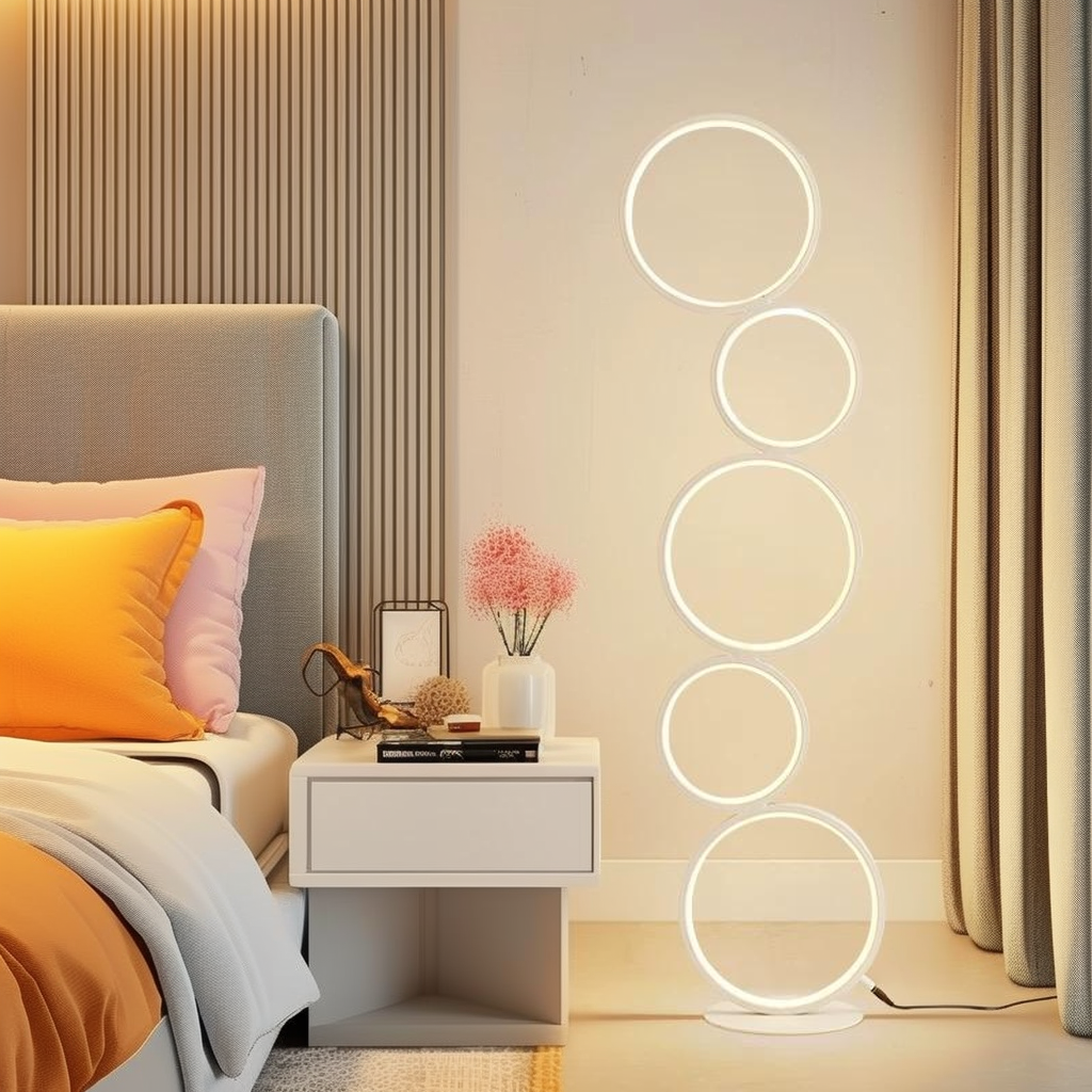RGB Minimalist Circular Floor Lamp