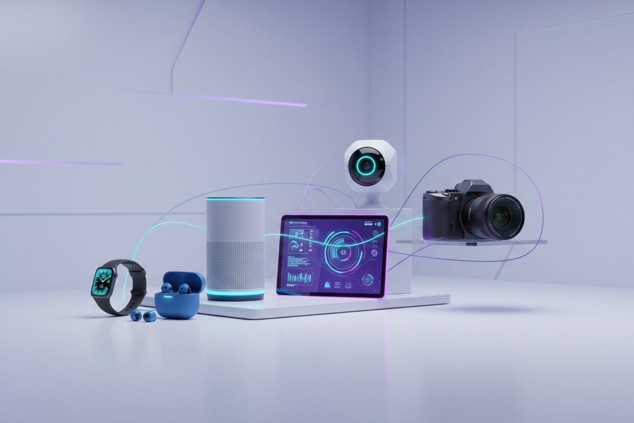 Futuristic Tech Gadgets Banner